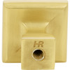 Elements, Hadly, 1" Square Knob, Brushed Gold - alternate view 4