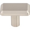 Top Knobs, Ellis, Telfair, 1 1/2" Rectangle Knob, Brushed Satin Nickel