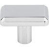 Top Knobs, Ellis, Telfair, 1 1/2" Rectangle Knob, Polished Chrome