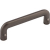 Top Knobs, Ellis, Hartridge, 3 3/4" (96mm) Straight Pull, Ash Gray - Angle View