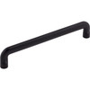 Top Knobs, Ellis, Hartridge, 6 5/16" (160mm) Straight Pull, Flat Black - Angle View