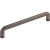Top Knobs, Ellis, Hartridge, 6 5/16" (160mm) Straight Pull, Ash Gray - Angle View