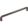 Top Knobs, Ellis, Hartridge, 12" (305mm) Straight Appliance Pull, Ash Gray - Angle View