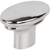 Top Knobs, Ellis, Julian, 1 3/8" Oval Knob, Polished Chrome - Angle View