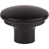 Top Knobs, Ellis, Julian, 1 3/8" Oval Knob, Flat Black