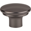 Top Knobs, Ellis, Julian, 1 3/8" Oval Knob, Ash Gray