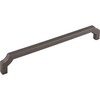Top Knobs, Ellis, Davenport, 12" (305mm) Straight Appliance Pull, Ash Gray - Angle View