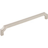 Top Knobs, Ellis, Davenport, 18" Straight Appliance Pull, Brushed Satin Nickel - Angle View