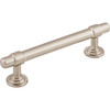 Top Knobs, Ellis, Ellis, 3 3/4" (96mm) Bar Pull, Brushed Satin Nickel - Angle View