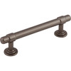 Top Knobs, Ellis, Ellis, 3 3/4" (96mm) Bar Pull, Ash Gray - Angle View