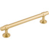 Top Knobs, Ellis, Ellis, 5 1/16" (128mm) Bar Pull, Honey Bronze - Angle View