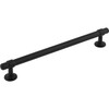 Top Knobs, Ellis, Ellis, 7 9/16" (192mm) Bar Pull, Flat Black - Angle View