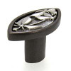 Anne at Home, Haiku Knob - Shown in finish #2.20- Bronze base with Satin Pewter insert