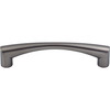 Top Knobs, Nouveau, Hidra 5 1/16" (128mm) Curved Pull, Ash Gray