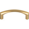 Top Knobs, Nouveau, Griggs, 3" Curved Pull, Honey Bronze