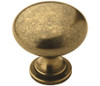 Amerock, Edona, 1 1/4" Round Knob, Burnished Brass