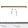 Amerock, Factor, 7 9/16" (192mm) Straight Pull, Champagne Bronze - included hardware