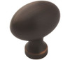 Amerock, Everyday Basics, Vaile, 1 3/8" Oval Knob, Oil Rubbed Bronze