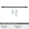 Amerock, Winsome, 8 13/16" (224mm) Bar Pull, Satin Nickel - included hardware