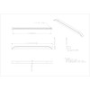 Jeffrey Alexander, Elara, 12" (305mm) Straight Pull, Polished Chrome - technical