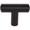 Jeffrey Alexander, Key West, 1 7/8" Length Pull Knob, Matte Black - alternate view