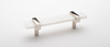 Sietto, Adjustable, Straight Pull, 5 1/2" Overall Length, White with Polished Nickel Base