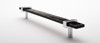 Sietto, Adjustable, Straight Pull, 9" Overall Length, Black with Polished Chrome Base, angle 2