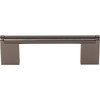 Top Knobs, Bar Pulls, Princetonian, 3 3/4" (96mm) Straight Pull, Ash Gray