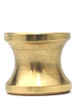 Cal Crystal, Athens, Polyester with Solid Brass 29mm Flared Knob, Amber, shown in Satin Nickel, Polished Brass Base - US3