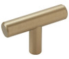 Amerock, Bar Pulls, 1 15/16" (49mm) Pull Knob, Golden Champagne