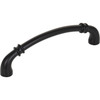 Jeffrey Alexander, Marie, 5 1/16" (128mm) Curved Pull, Matte Black