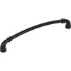 Jeffrey Alexander, Marie, 7 9/16" (192mm) Curved Pull, Matte Black