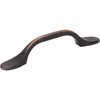Elements, Kenner, 3" Curved Pull, Brushed Oil Rubbed Bronze