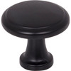 Elements, Gatsby, 1 1/8" Round Knob, Matte Black