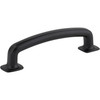 Jeffrey Alexander, Belcastel 1, 3 3/4" (96mm) Curved Pull, Matte Black