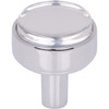 Jeffrey Alexander, Carmen, 1 1/8" Round Knob, Clear with Polished Chrome