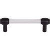 Jeffrey Alexander, Carmen, 3 3/4" (96mm) Bar Pull, Clear with Matte Black - alternate view