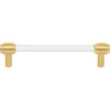 Jeffrey Alexander, Carmen, 5 1/16" (128mm) Bar Pull, Clear with Brushed Gold - alternate view 1