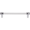 Jeffrey Alexander, Carmen, 6 5/16" (160mm) Bar Pull, Clear with Polished Chrome - alternate view