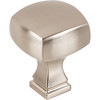 Jeffrey Alexander, Audrey, 1 1/8" Square Knob, Satin Nickel