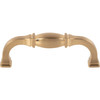 Jeffrey Alexander, Audrey, 3 3/4" (96mm) Curved Pull, Satin Bronze - alternate view 1