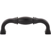 Jeffrey Alexander, Audrey, 3 3/4" (96mm) Curved Pull, Matte Black - alternate view 1