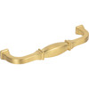 Jeffrey Alexander, Audrey, 5 1/16" (128mm) Curved Pull, Brushed Gold - alternate view 2