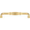 Jeffrey Alexander, Audrey, 6 5/16" (160mm) Curved Pull, Brushed Gold - alternate view 4