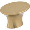 Top Knobs, Barrington, Edgewater, 1 5/16" Oval Knob, Honey Bronze - Angle View