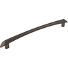 Top Knobs, Barrington, Edgewater, 12" (305mm) Appliance Pull, Ash Gray - Angle View