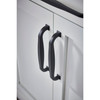 Top Knobs, Transcend, Contour, 1 1/8" Square Knob, Flat Black - Installed 1