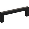 Atlas Homewares, It, 3 3/4" (96mm) Square End Pull, Matte Black - alt view