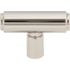 Top Knobs, Regent's Park, Clarence, 2" T-Knob, Polished Nickel