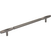 Top Knobs, Regent's Park, Kingsmill, 8 13/16" (224mm) Bar Pull, Ash Gray - alt view